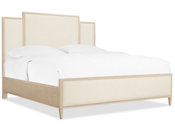 Hooker Furniture Melange Be My Guest Panel Bed in Polished Limestone