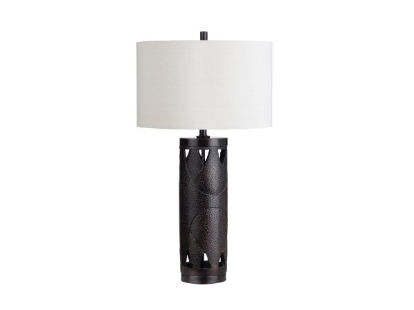 Crestview Set Of 2 Vintage Bronze Resin Table Lamp With Shade