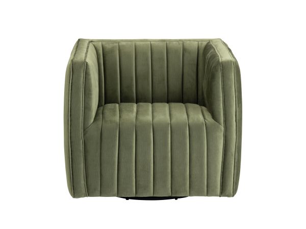 Crestview Upholstered Accent Arm Chair With Black Iron Frame Green
