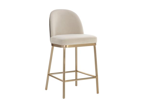 Sunpan Lavania Counter Stool in Meg Taupe / Porcini Taupe