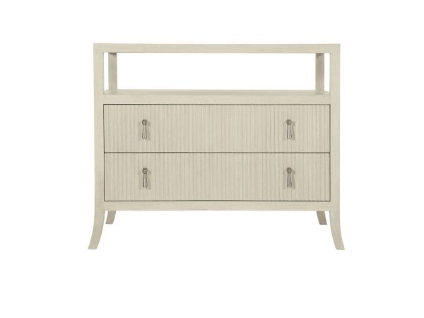 Bernhardt Furniture East Hampton Nightstand in Cerused Linen