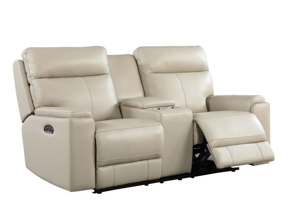 Leather Italia Bryant Console Loveseat 