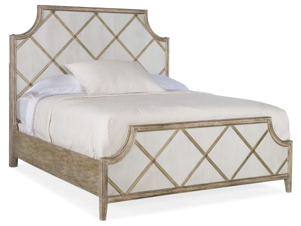 Hooker Furniture Sanctuary Diamont King Panel Bed in Le Sable