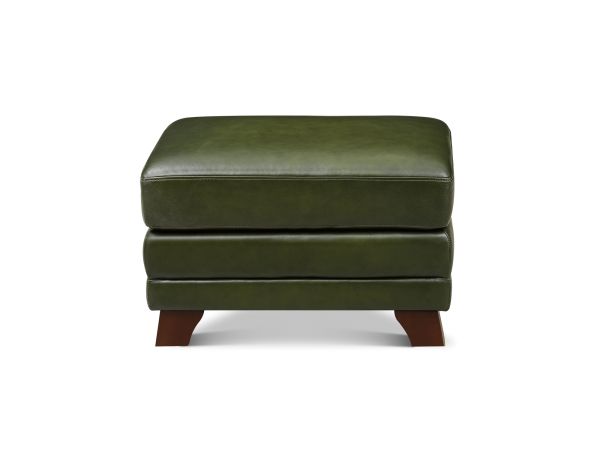 Hydeline Montfrey Ottoman in Forrest Green