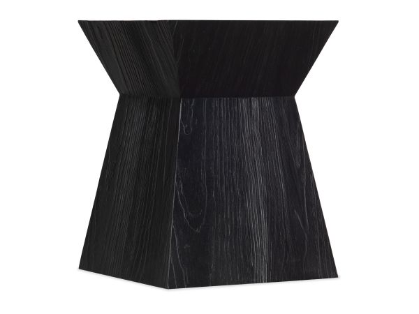Hooker Furniture Linville Falls Shou Sugi Ban End Table in Shadow