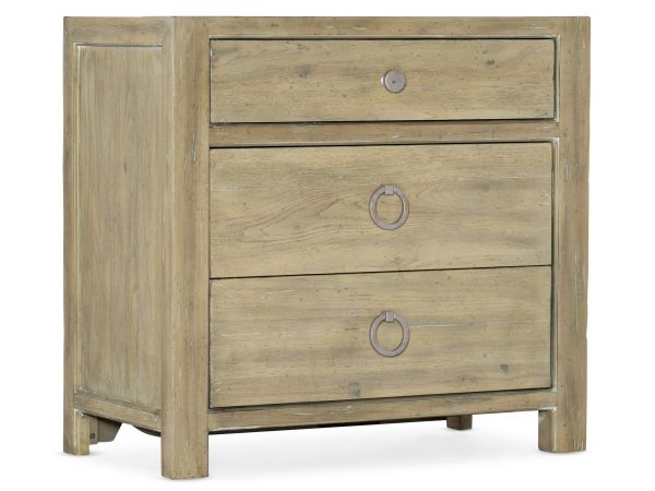 Hooker Furniture Surfrider Three-Drawer Nightstand in Driftwood