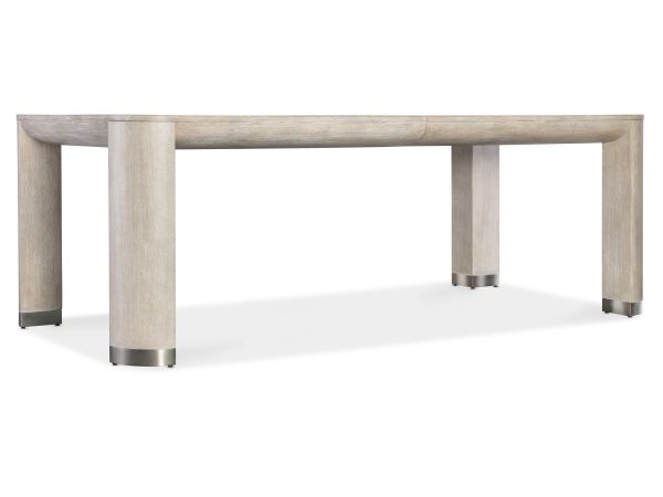 Hooker Furniture Modern Mood Leg Dining Table with 1-24in Leaf in Diamond