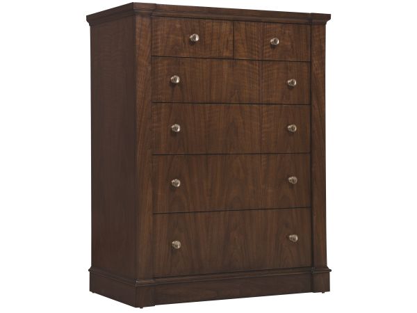 Hooker Furniture Archives Six-Drawer Chest in Classic Walnut