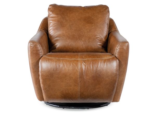 Hooker Furniture Beau Swivel w/Power Footrest in Brown