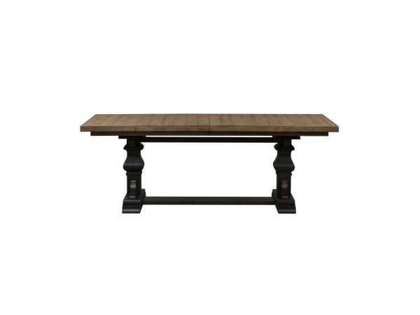 Liberty Furniture Harvest Home Trestle Table in Chalkboard