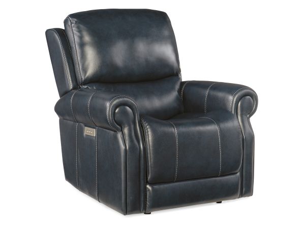Hooker Furniture Eisley Power Recliner with Power Headrest & Lumbar