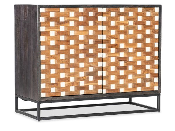 Hooker Furniture Commerce and Market Weaver 2-Door Accent Chest in Black
