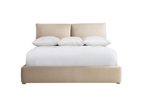 Bernhardt Furniture Kalo Fabric Panel Bed King in Sandbar