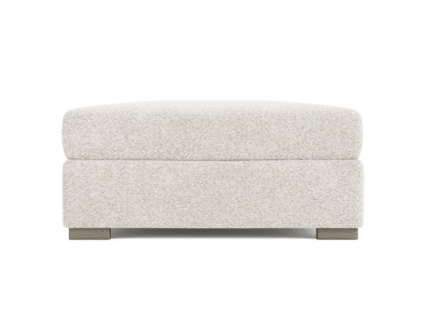 Bernhardt Furniture Helena Fabric Ottoman in Portobello