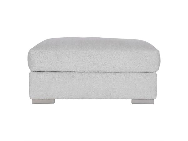 Bernhardt Furniture Andie Fabric Bumper Ottoman in White