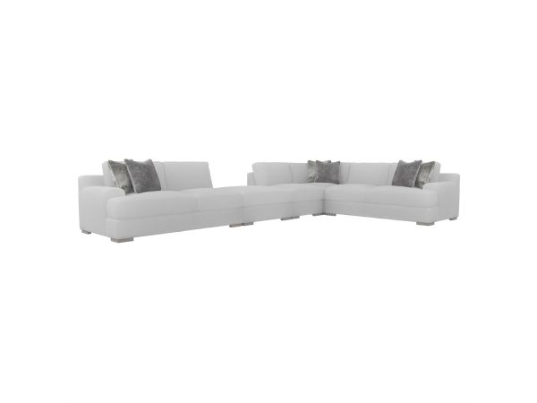 Bernhardt Furniture Andie Fabric Sectional in Greige