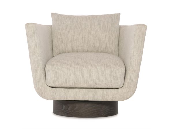 Bernhardt Furniture Gemma Fabric Swivel Chair in Portobello