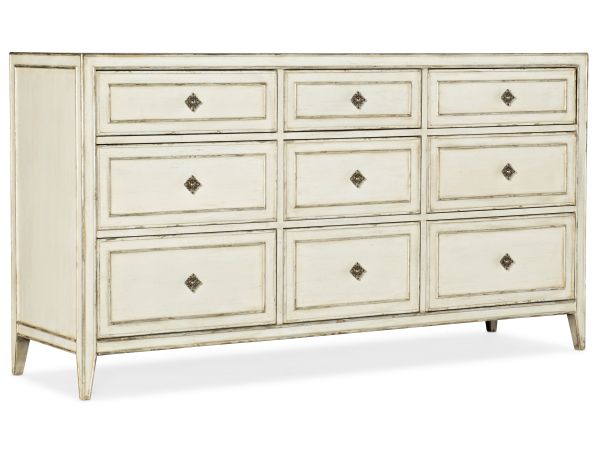 Hooker Furniture Sanctuary Anastasie Dresser in Blanc