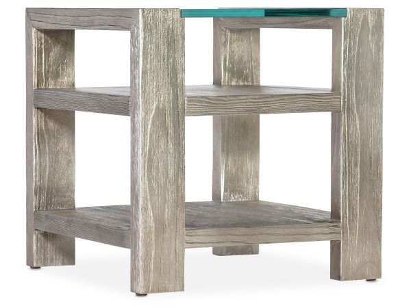 Hooker Furniture Melange Saber End Table in Silver