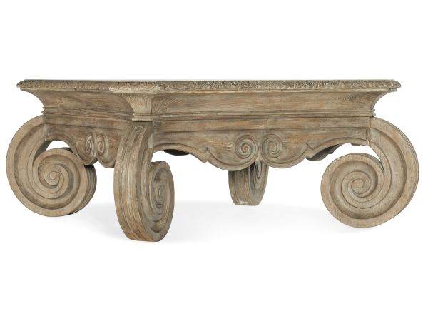 Hooker Furniture Castella Square Cocktail Table in Antique Slate