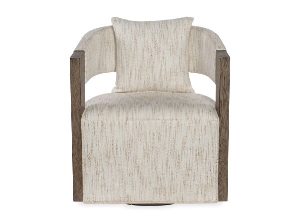 Hooker Furniture Calloway Peak Swivel Chair in Mink
