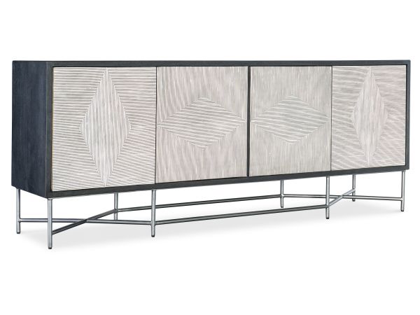 Hooker Furniture Commerce and Market Fine Lines Credenza in Black/White