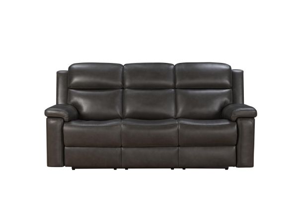 Barcalounger Leon Power Sofa in Matteo Smokey Gray