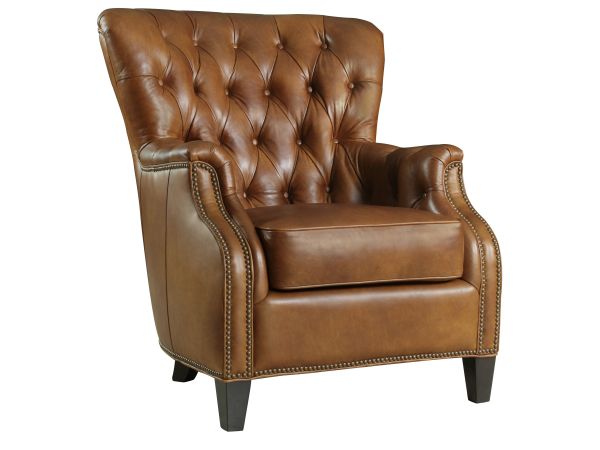 Hooker Furniture Hamrick Club Chair in Dark Walnut