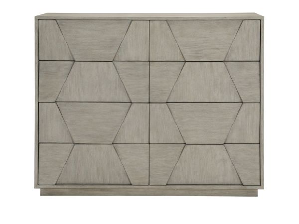 Bernhardt Furniture Linea Eight Drawer Dresser in Cerused Greige