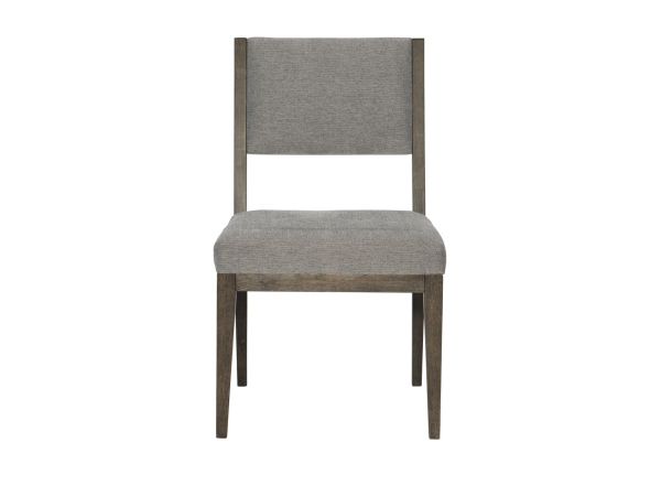 Bernhardt Furniture Linea Side Chair in Cerused Charcoal