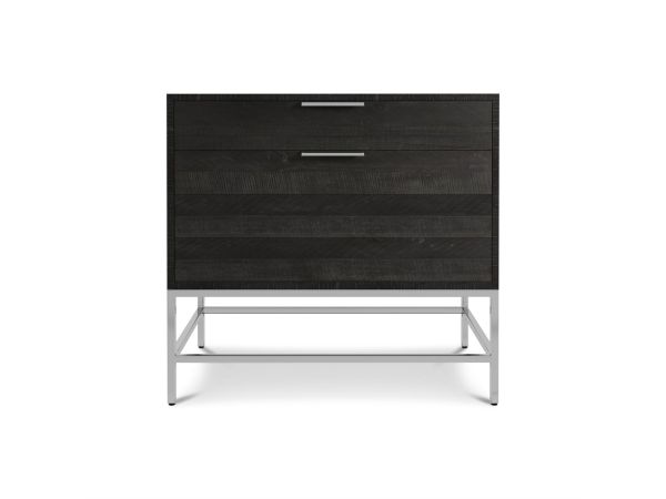 Bernhardt Furniture Logan Sqaure Coleman File Cabinet in Cinder