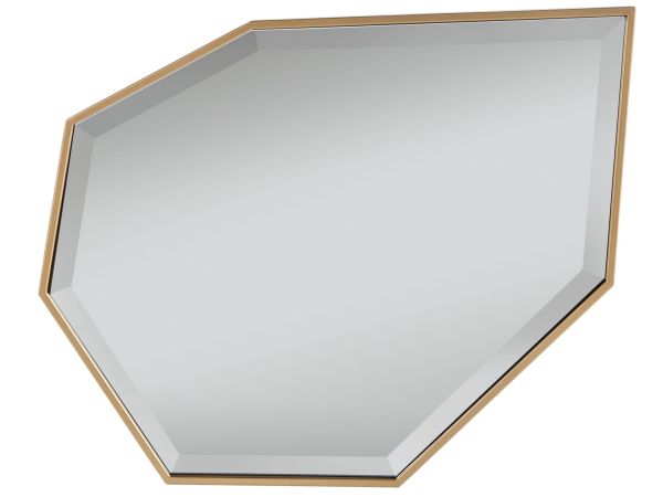 Universal Furniture Miranda Kerr Love Joy Bliss Kawaii Accent Mirror in Soft Gold Metal