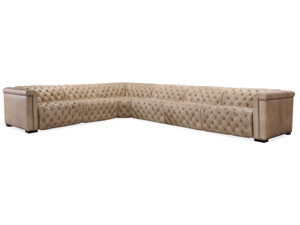 Hooker Furniture Savion Grandier 6-Piece Sectional with Power Recline & Power Headrest