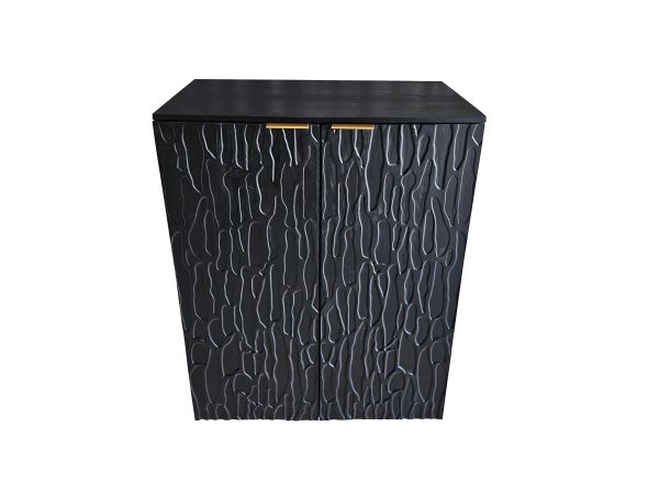 Crestview 2 Door Bar Cabinet Black