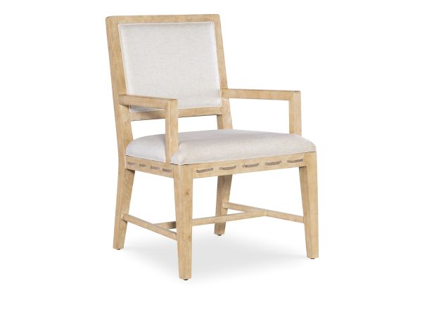Hooker Furniture Retreat Cane Back Arm Chair in Dune