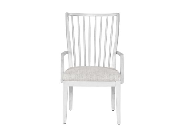 Universal Furniture Modern Farmhouse Bowen Arm Chair in Picket Fence