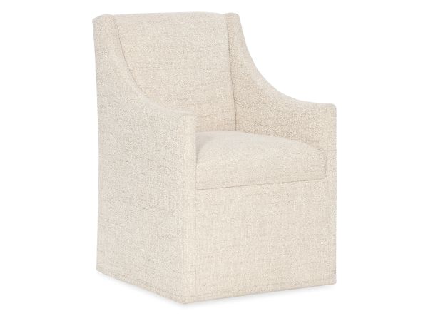 Hooker Furniture Eleana Castered Arm Chair in Beige