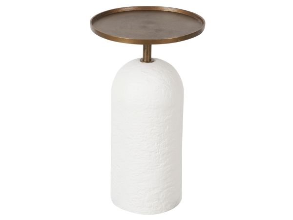 Universal Furniture New Modern Sienna Martini Table in White Plaster