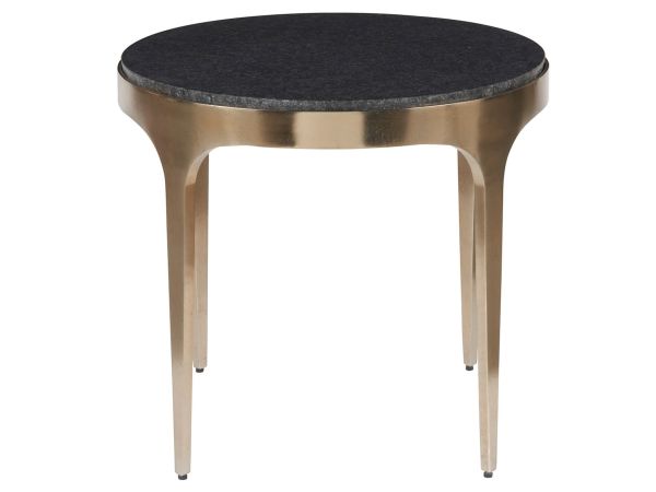 Universal Furniture New Modern Scarlett End Table in Black Granite