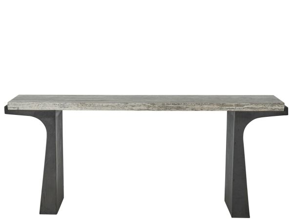 Universal Furniture New Modern Quill Console Table in Dark Bronze