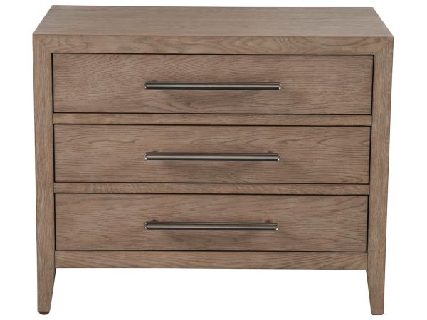 Universal Furniture New Modern Cove Drawer Nightstand in Gray Oak