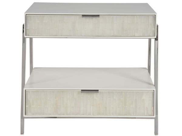 Universal Furniture New Modern Ingrid Nightstand in White