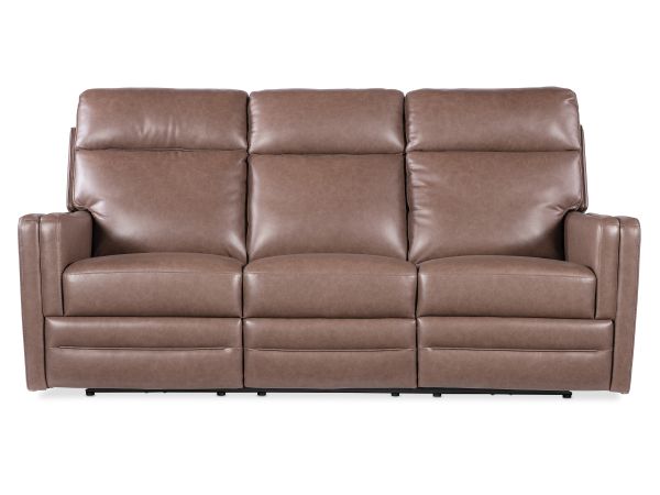 Hooker Furniture Twain Zero Gravity Power Sofa w/Power Headrest and Lumbar in Brown