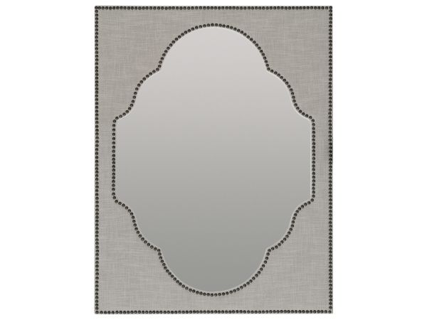 Hooker Furniture Boheme Nourmand Linen Wrapped Mirror in Beige