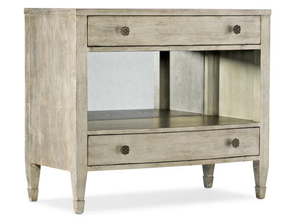 Hooker Furniture Sanctuary Gemme Two Drawer Nightstand in Jewel
