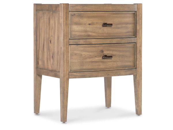Hooker Furniture Vineyard Row Two Drawer Nightstand in Sonoma