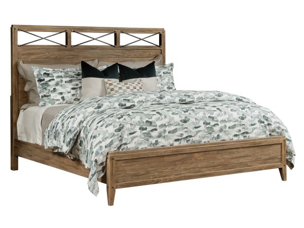 Kincaid Furniture Modern Forge Jackson Panel Bed in Sandy Brown