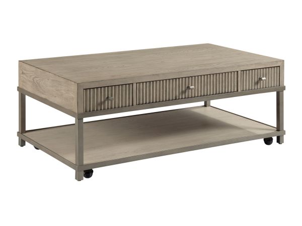 American Drew West Fork Bailey Coffee Table in Aged Taupe