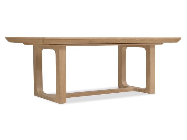 Hooker Furniture Banyon Bay Rectangle Dining Table with Two 20-inch Leaves in Desert Oak