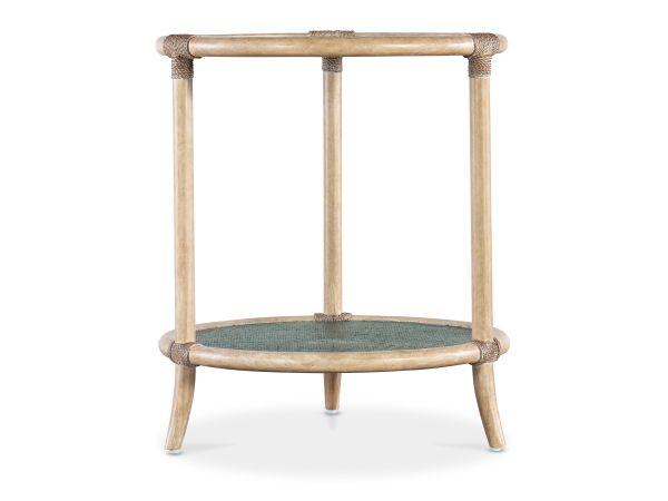 Hooker Furniture Retreat Raffia End Table in Dune/Natural